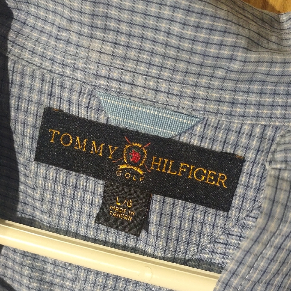 Tommy Hilfiger Light Blue Checkered Shirt